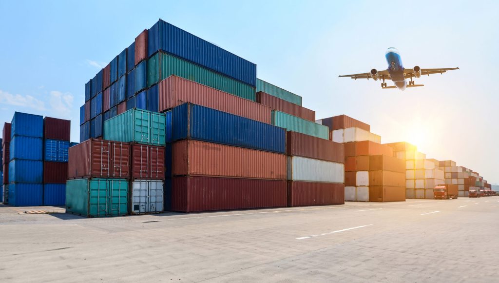 Industrial port and container yard